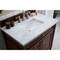 James Martin Vanities Brittany 36in Single Vanity, Burnished Mahogany w/ 3 CM Carrara Marble Top 650-V36-BNM-3CAR - alternate 2